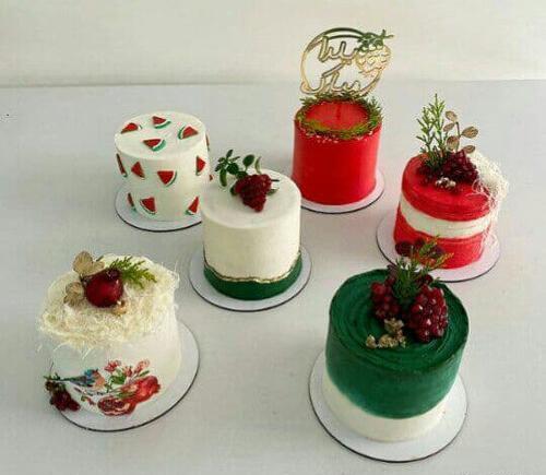 عکس ایده برای کیک یلدا