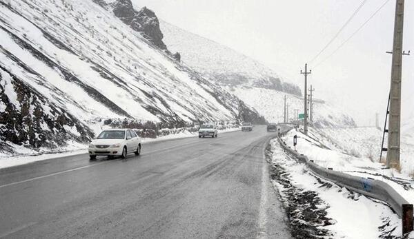 عکس برف گردنه زالیان