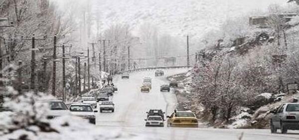 عکس برف گردنه زالیان