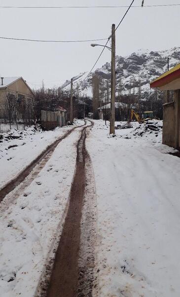عکس برف گردنه زالیان