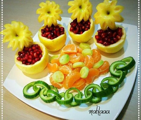 عکس های تزیین میوه ها