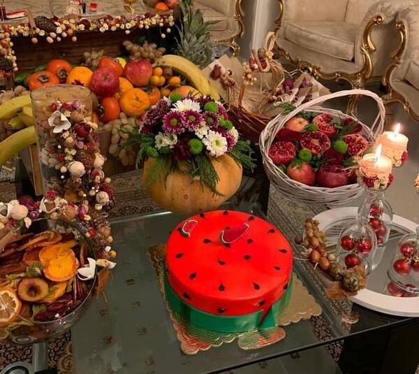 عکس های تزیین وسایل شب یلدا