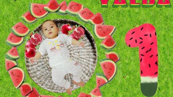 عکس شب یلدا از نوزاد