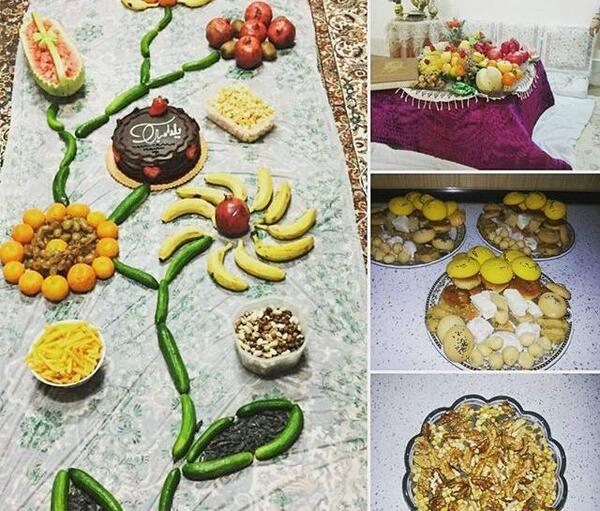 عکس های تزیین شب چله