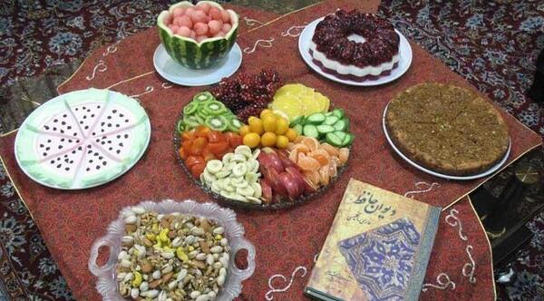 عکس های تزیین شب چله