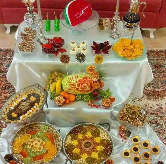عکس های تزیین شب چله