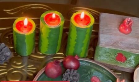 عکس ایده برای شب یلدا با پارچه