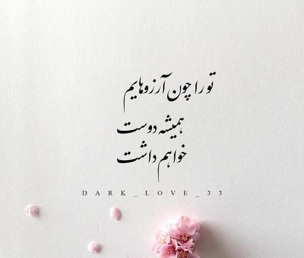 عکس نوشته تو را دوست دارم