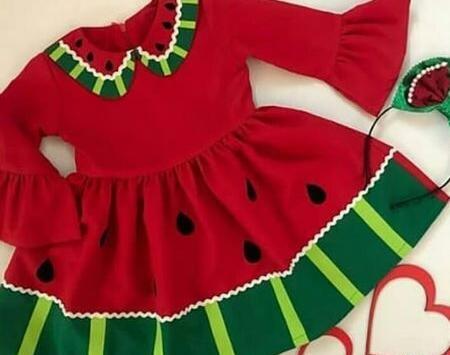 عکس لباس دخترانه طرح یلدا