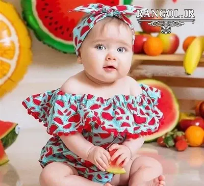 عکس لباس دخترانه طرح یلدا