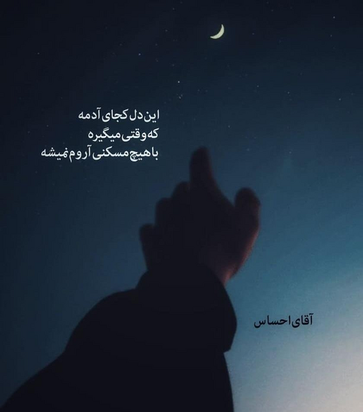 عکس نوشته این دل کجای ادمه
