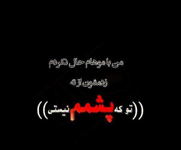 عکس نوشته تو هیچی نیستی