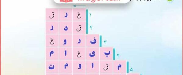 عکس صفحه نگارش پنجم