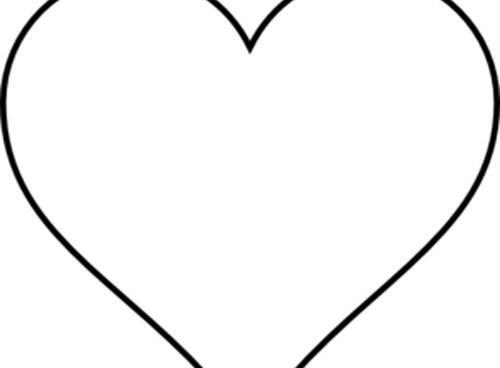 عکس قلب ساده سفید