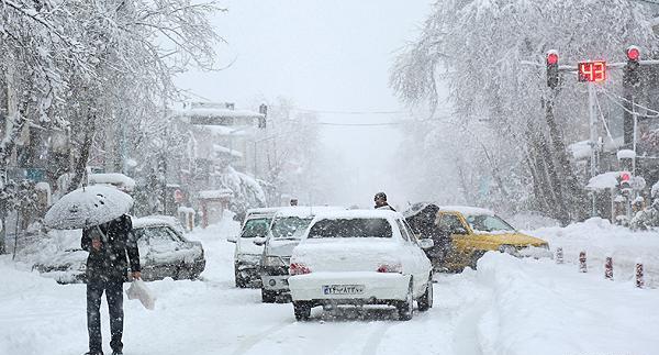 عکس برف شدید