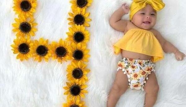 عکس نوشته اولین ماهگرد نوزاد