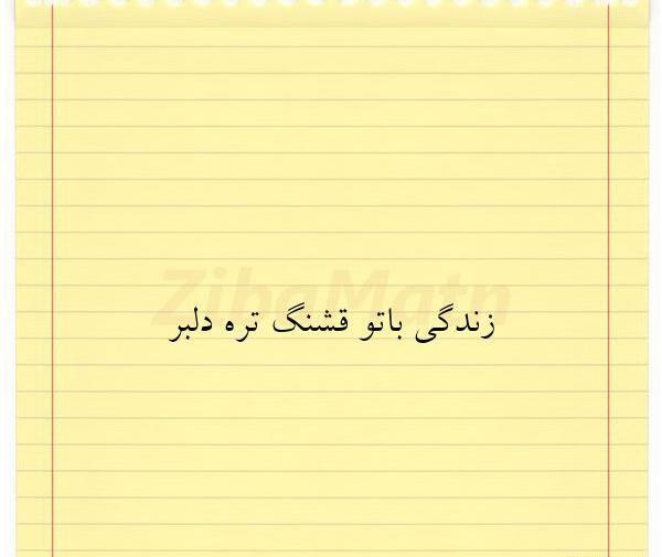 عکس نوشته زندگی قشنگ نیست