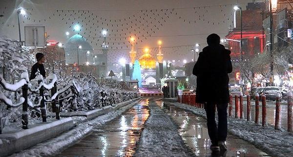 عکس برفی حرم