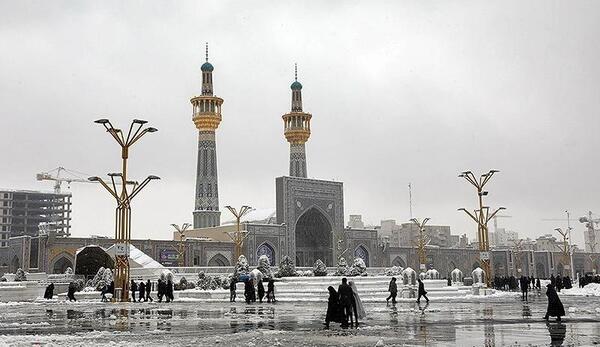 عکس برفی حرم