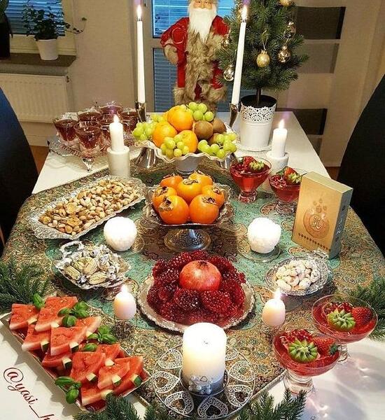 عکس ایده شب یلدا ساده و شیک
