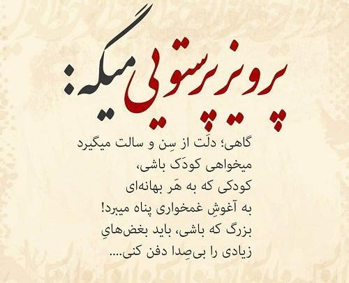 عکس نوشته گاهی کودک باش