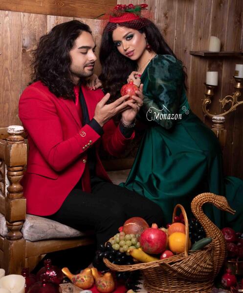 عکس لباس شب یلدا عروس