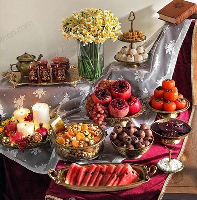 عکس ایده تزیین شب یلدا ساده و شیک