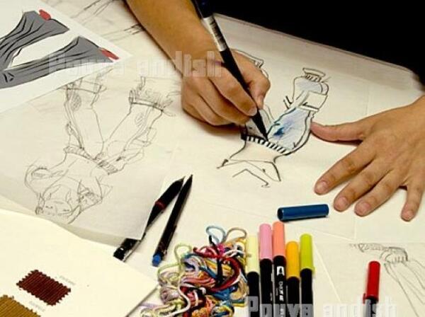 عکس نوشته دختر باید طراح لباس باشه