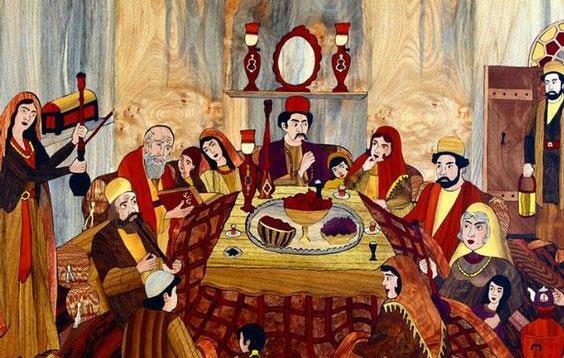 عکس ایده شب یلدا رو کرسی