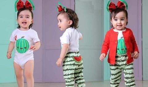 عکس لباس بچه گانه طرح یلدا