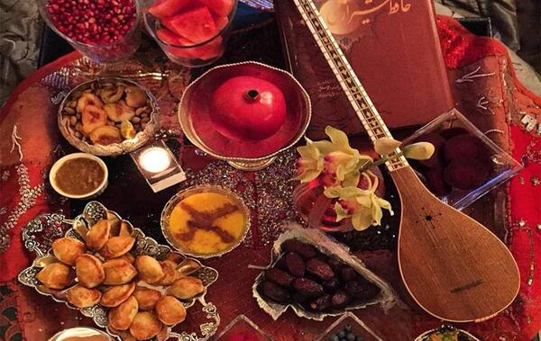 عکس ایده هایی برای سفره یلدا