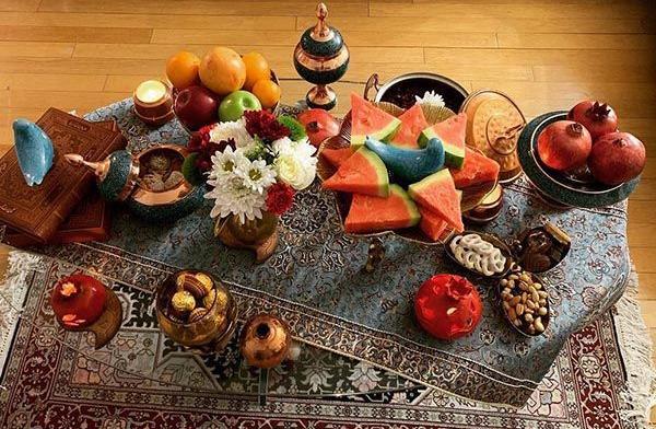 عکس ایده هایی برای سفره یلدا