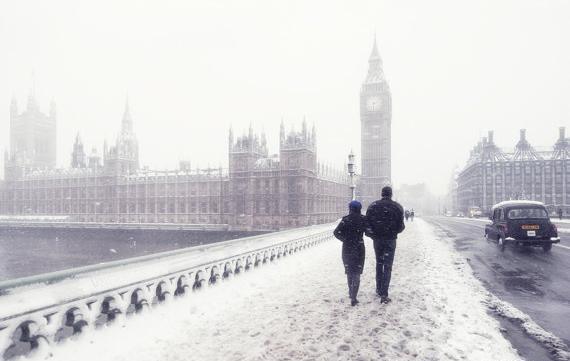 عکس برفی عاشقانه دونفره