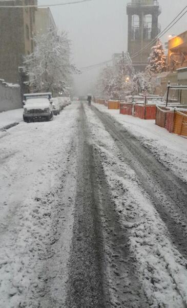 عکس برف آمدن