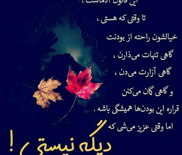 عکس نوشته تا هستم ای رفیق ندانی که کیستم