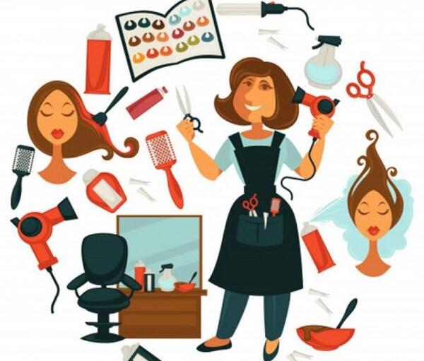 عکس نوشته دختر باید آرایشگر باشه
