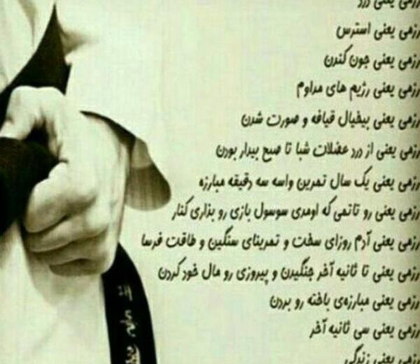 عکس نوشته من یه دختر رزمی کارم