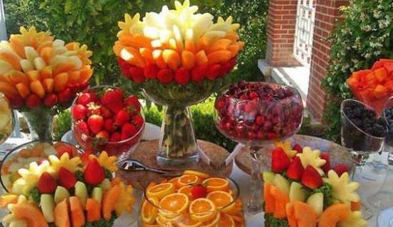 عکس ایده تزیین میوه شب یلدا