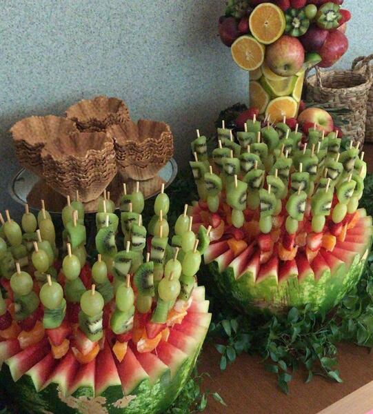 عکس ایده تزیین میوه شب یلدا