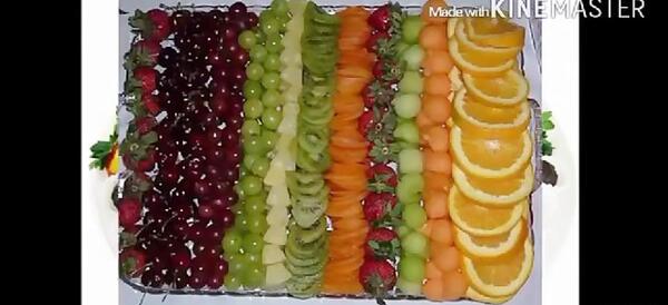 عکس ایده تزیین میوه شب یلدا