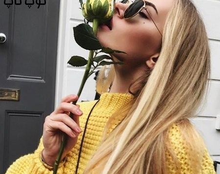 عکس نوشته با رنگ زرد