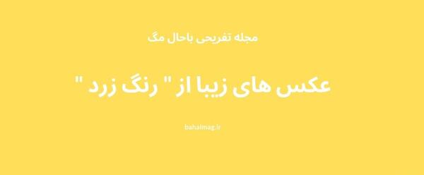 عکس نوشته با رنگ زرد