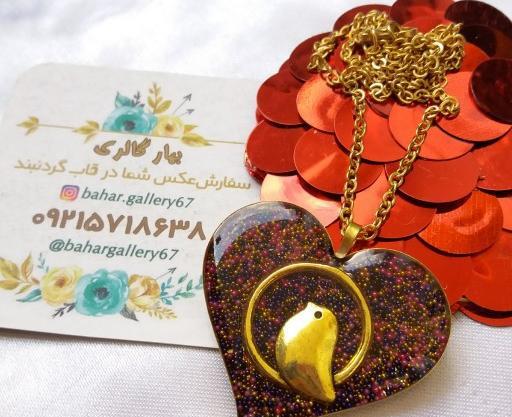 عکس گردنبند مرغ عشق