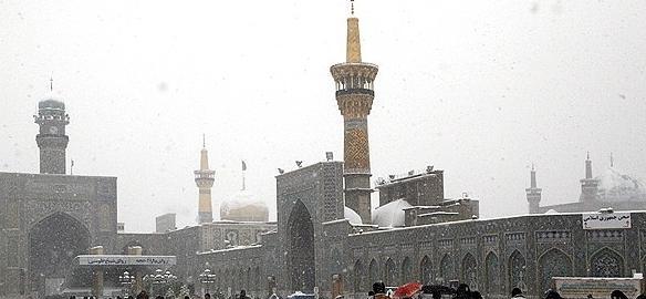 عکس برف امروز مشهد