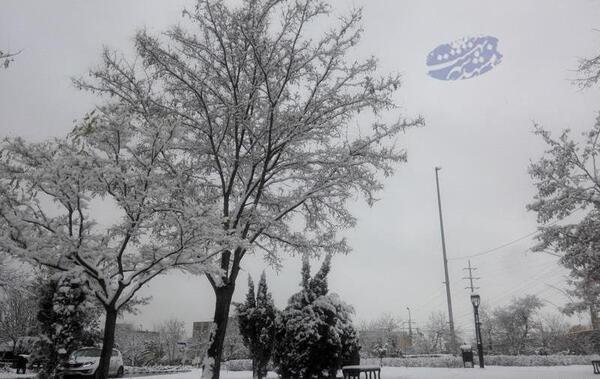 عکس برف امروز مشهد