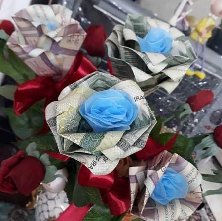 عکس های تزیین پول برای شاباش