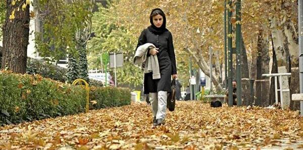 عکس زن زیبا در پاییز