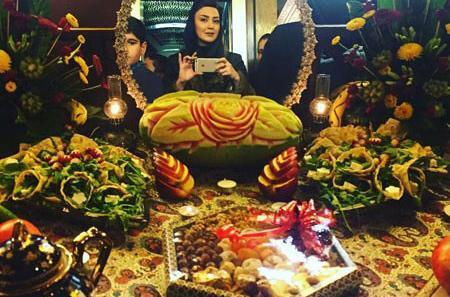 ژست عکس خانوادگی شب یلدا