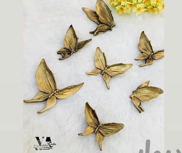 عکس پروانه های طلایی تزئینی