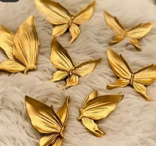 عکس پروانه های طلایی تزئینی
